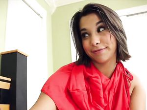 Costume Girl Gobbles Knob And Gets Fucked Hard